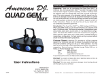 American DJ DMX-512 Instruction manual