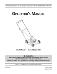 Yard Machines Series 020 Operator`s manual