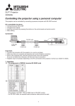 Mitsubishi Electric XD3500U User manual