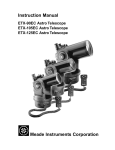 Meade ETX Astro Telescope/ETX Spotting Scope Instruction manual
