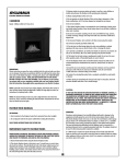 decorflame QCM525-47BDC Instruction manual
