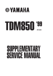 Yamaha TDM850 Service manual