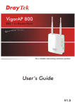 Draytek VIGOR N61 User`s guide