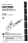 Craftsman 358.352681 Operator`s manual