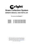 Wright Manufacturing 98320009 Owner`s manual