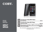 Coby MP827 Instruction manual