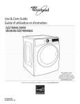 Whirlpool W10305730A Use & care guide