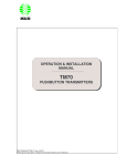 Cervis TM70 Installation manual