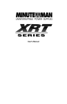 Minuteman XRT Series User`s manual