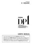 Sigma DP1 User`s manual