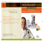 Wolfgang Puck BBLFP050 Operating instructions
