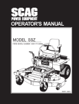 Scag Power Equipment Magnum III Operator`s manual