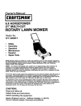 Craftsman 917.389611 Owner`s manual