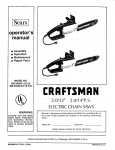 Craftsman 358.34020 Operator`s manual