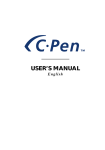 C Technologies Mobile Information Collector C-Pen User`s manual