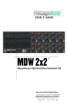 Mackie MDW 2x2 User`s guide