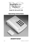 Ameriphone RC-100 Operating instructions