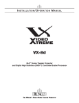 Runco VX-8d Specifications