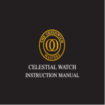 Accurist CELESTIAL Instruction manual