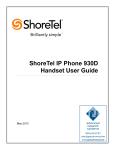 ShoreTel 930D User guide