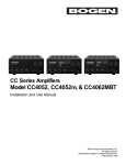 Bogen CC4052 Specifications