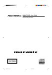 Marantz CDR500 User guide