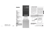 Clarion DX425 Owner`s manual