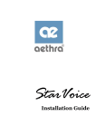 Aethra THE VOICE ISDN Installation guide