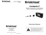 BriskHeat Centipede 2 Instruction manual