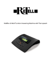 Retell MailBox & Multi Function Answering Machine with Flexi speech Technical data