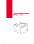 Compuprint PageMaster 280 User guide