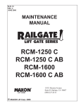 Maxon RCM-1600C AB Specifications