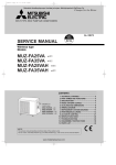 Mitsubishi MSZ-FA35VA Service manual