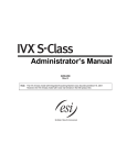 ESI IVX X-Class User`s guide