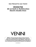 Venini VEOD67SS User manual