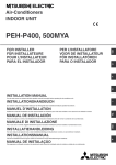 Mitsubishi PEH-5EAK Installation manual