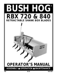 Bush Hog 720 Operator`s manual