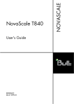 Bull NovaScale T840 User`s guide