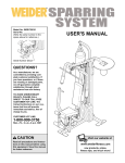 Weider WESY29510 User`s manual
