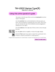 Epson M119D Operator`s manual