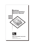 Zebra 2443 Service manual