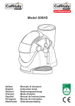 Caffitaly System S06HS Technical data