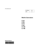 Wacker Neuson G 50 Repair manual