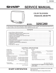 Sharp 32SC260 Service manual