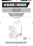 Black & Decker PW1550 Instruction manual