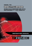 ZENEC ZE-MC292 Instruction manual