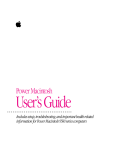 Apple Power Macintosh 9500 Series User`s guide