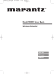 Marantz RX8001 User guide