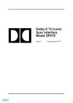 Dolby Laboratories DP579 Specifications