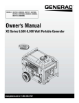 AC Tool Supply 005747-0 (XG8000E) Owner`s manual